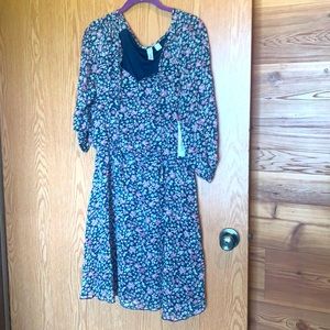 NWT Women’s Large Blue Floral Dress